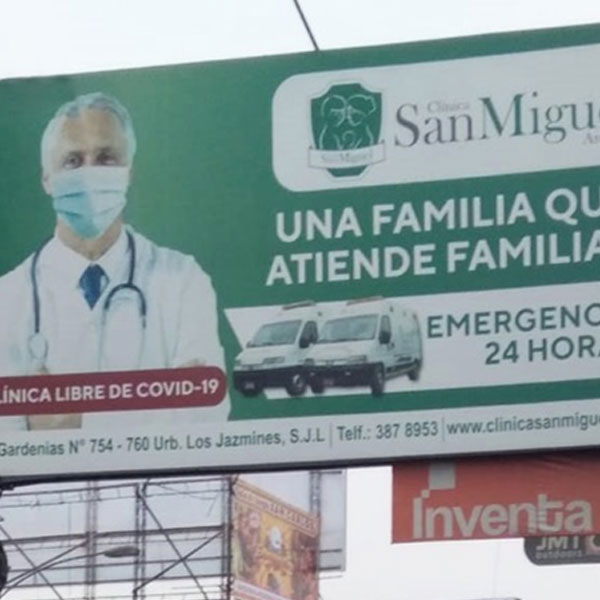 Panel Publicitario Minipolar en San Juan de Lurigancho SJL 004-B. Ubicación: Av. Próceres de la Independencia con Av. El Sol. Tránsito: Hacia Av. Los Postes. Impactos: 14,553,867