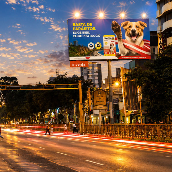 Panel Publicitario Minipolar en San Luis SNL 001-B. Ubicación: Av. Canadá cruce con Calle El Alcázar. Tránsito: Hacia Av. Aviación. Impactos: 5,726,331.