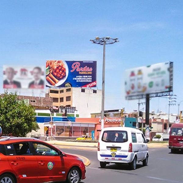 Panel Publicitario Techero en Arequipa ARQ 001-U. Ubicación: Av. Lambramani cruce con Los Incas- Frente al C.C. Lambramani. Impactos: 8,510,483