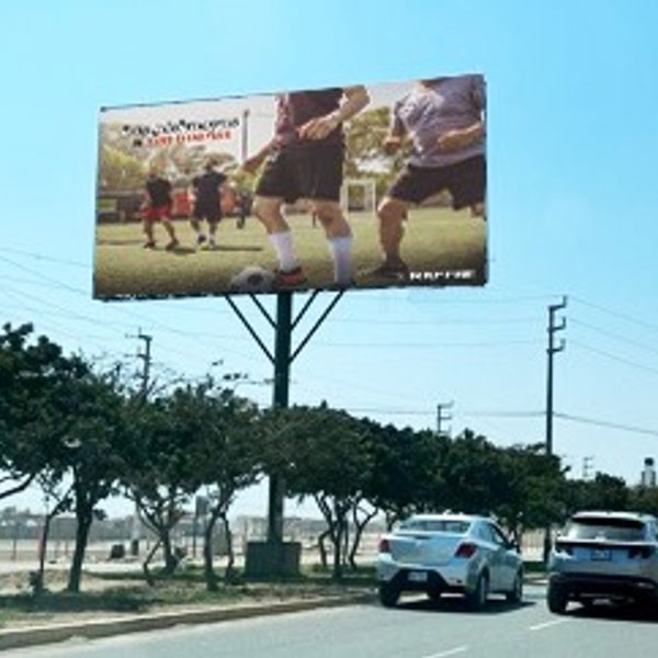 Panel Publicitario Techero en Chiclayo CHI 002-U. Ubicación: Avenida Grau Cruce con Calle Nustias. Impactos: 6,280,091