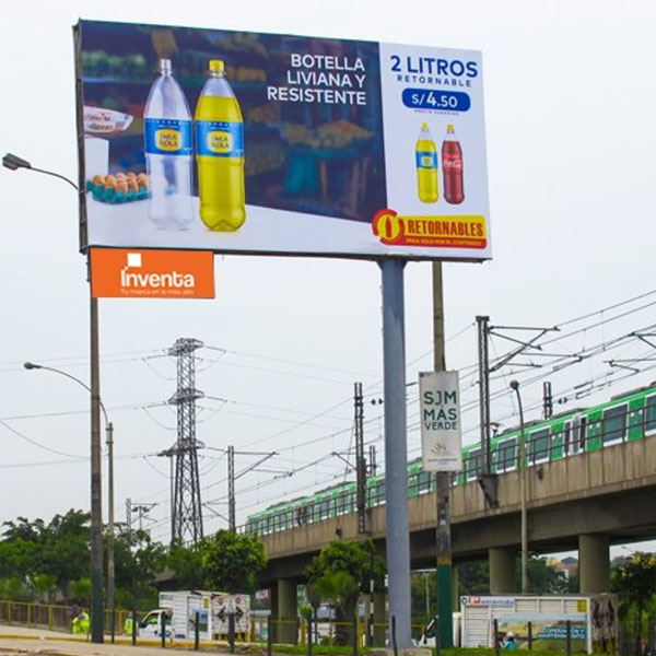 Panel Publicitario Minipolar en San Juan de Miraflores SJM 003-A. Ubicación: Puente Atocongo Tránsito: Hacia Surco. Impactos: 8,245,145