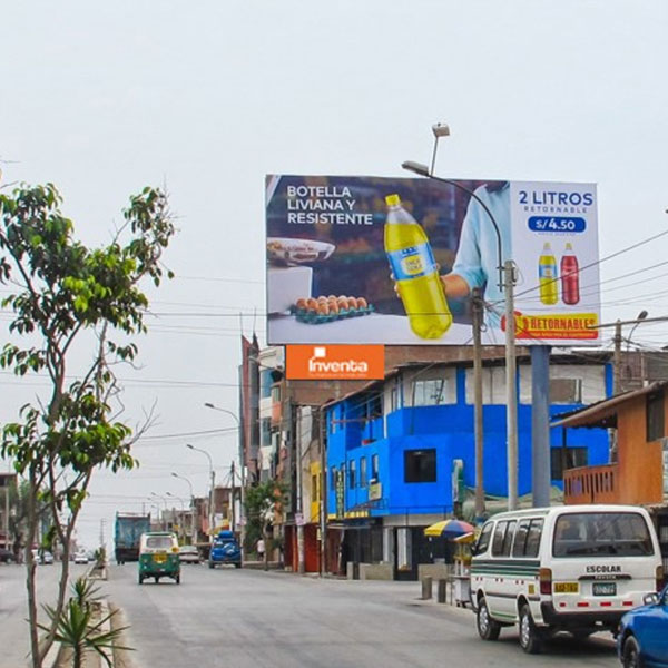 Panel Publicitario Minipolar en Villa EL Salvador VES 002-A. Ubicación: Av. Revolución sector 10. Tránsito: Hacia Av. José Mariátegui. Impactos: 2,108,584