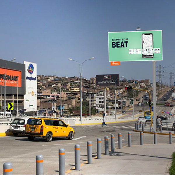 Panel Publicitario Minipolar en Villa María del Triunfo VMT 001-A. Ubicación: Av. Pachacutec cdra. 37. Tránsito: Hacia Av. El Sol. Impactos: 7,503,867